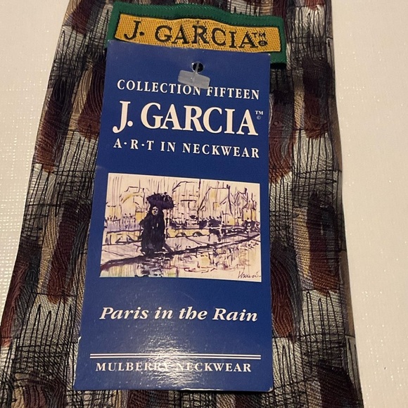 J. Garcia Paris in the Rain Silk Necktie - Picture 5 of 5